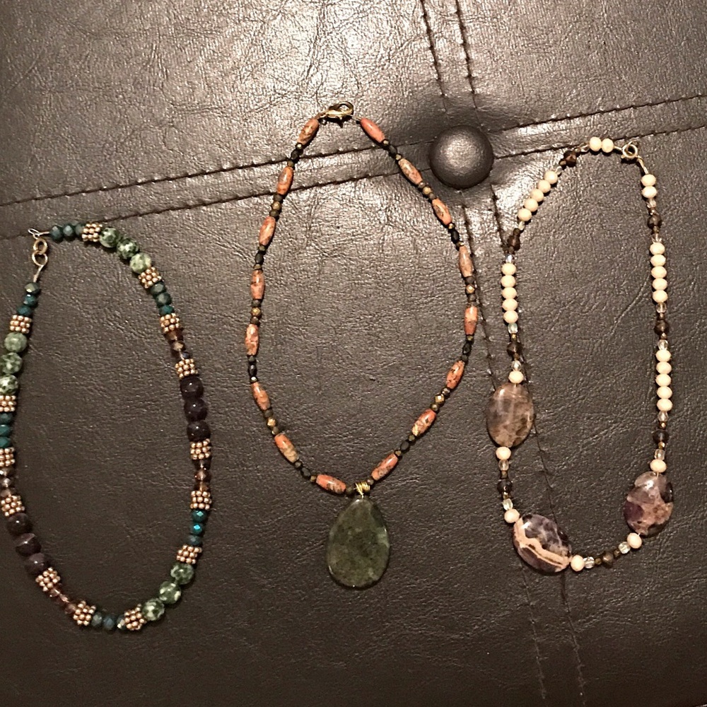 Handmade beaded chokers